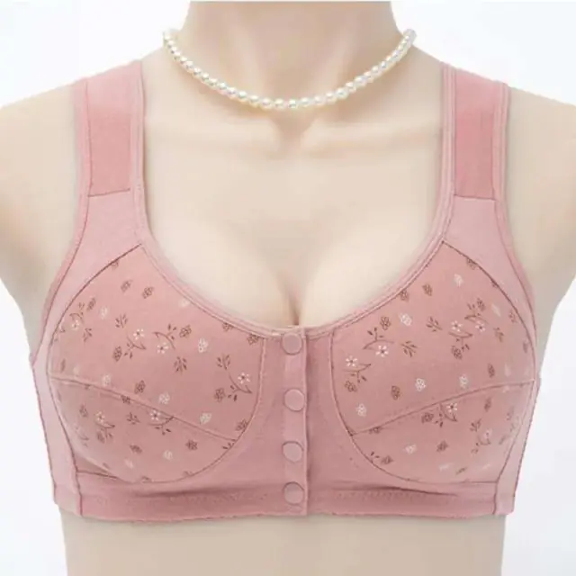 Front Button Bra, Nursing Bra, Front Closure Bra, Women Yoga Sports Bra, Pure Cotton Ultra Soft Bra