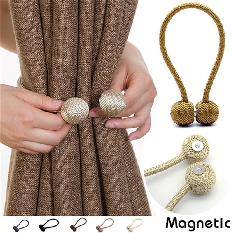 Magnetic Curtain Buckle, Modern Curtain Holder, Multicolor Decoration, Living Room Accessories -ম্যাগনেটিক কার্টেন বাকল, মডার্ন কার্টেন হোল্ডার, মাল্টিকালার ডেকোরেশন, লিভিং রুমের এক্সেসরিজ - ১ জোড়া
