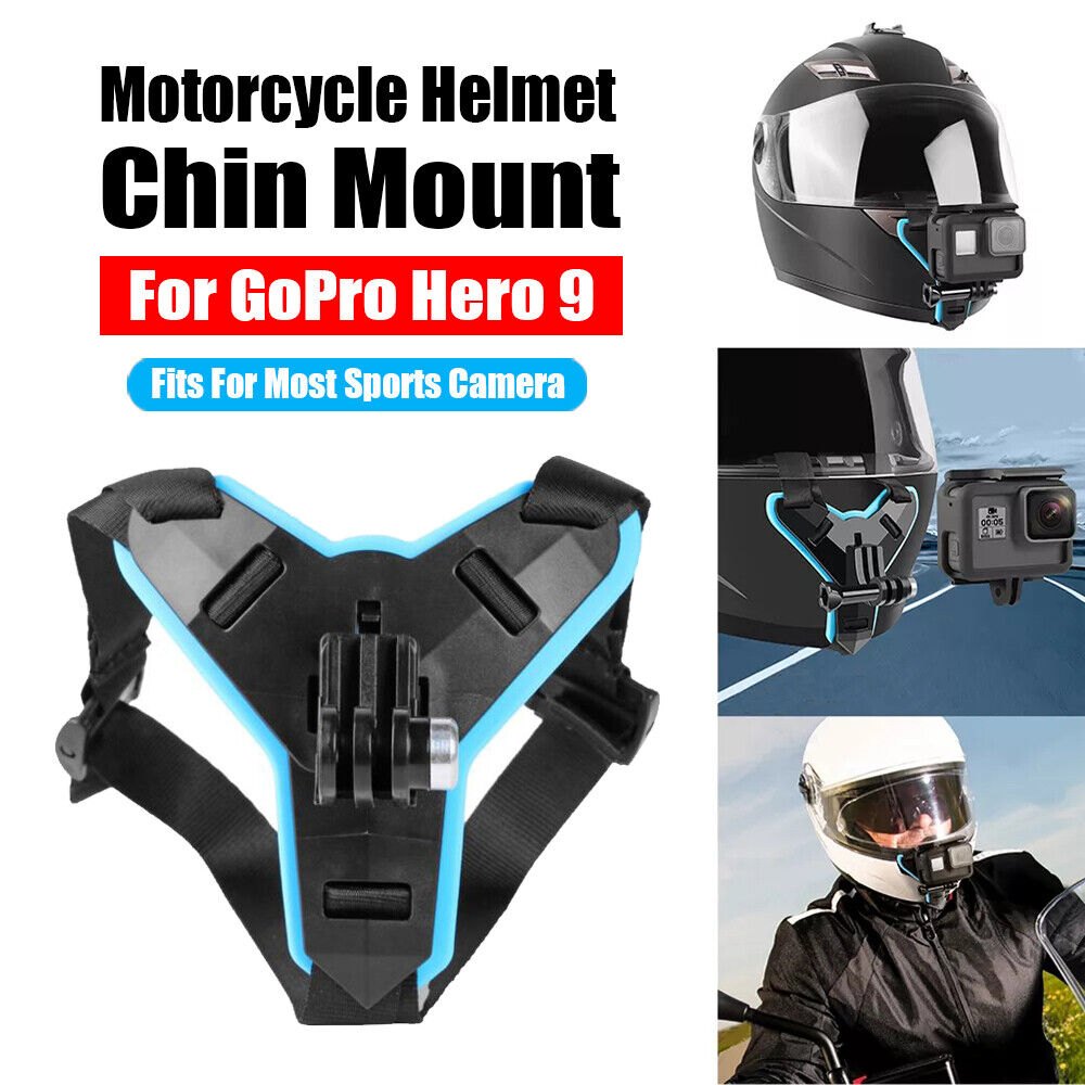 Motorcycle Helmet Chin Mount Holder Bracket for Mobile & GoPro 8