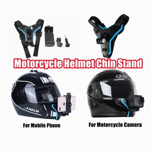 Motorcycle Helmet Chin Mount Holder Bracket for Mobile & GoPro 4