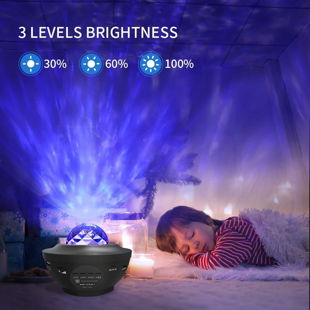 Starry Sky Galaxy Projector Lamp, Bluetooth USB Remote Control Music Player 7