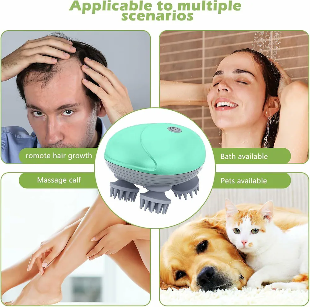 Scalp Head Hair Massager Electric Health Care Antistress Relax Body Massager Deep Saude Tissue Prevent Body Massage 3