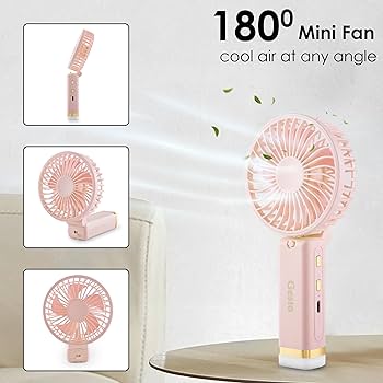 JYSUPER JY-2517A Rechargeable Mini Foldable Hand Fan With Box For Indoor or Outdor 5
