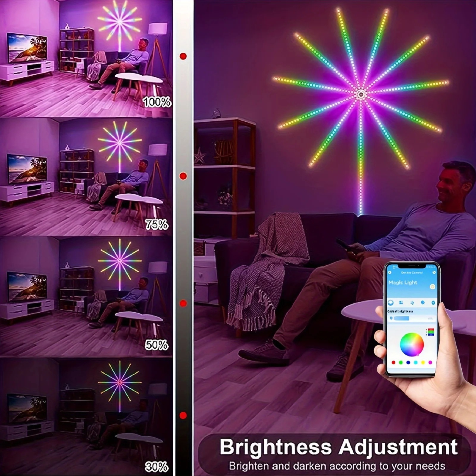 Symphony RGB Firework LED Strip Light Set – মিউজিক সিনক্রোনাইজেশন এবং স্মার্ট অ্যাপ কন্ট্রোল সুবিধা সম্পন্ন 3