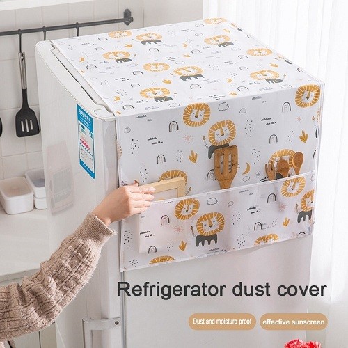Freeze cover 130cm, Refrigerator Dust Proof Cover, Fridge Top Cloth 8