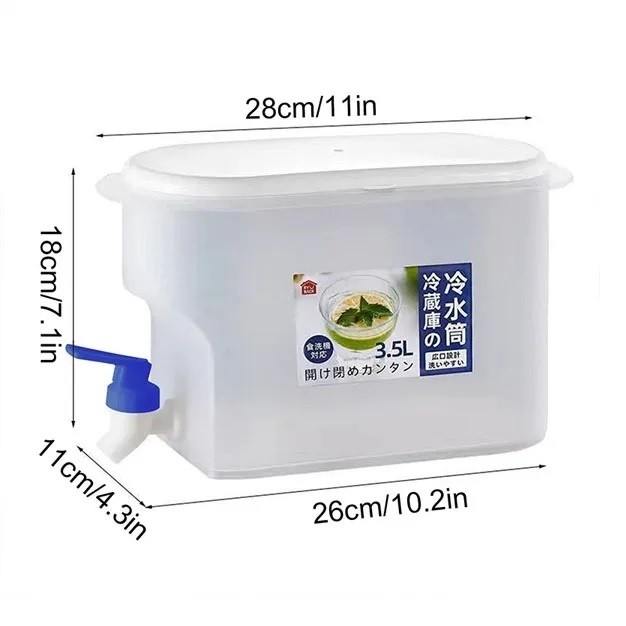 Juice Jar 3.5L, Juice Container Dispenser with Tap 6