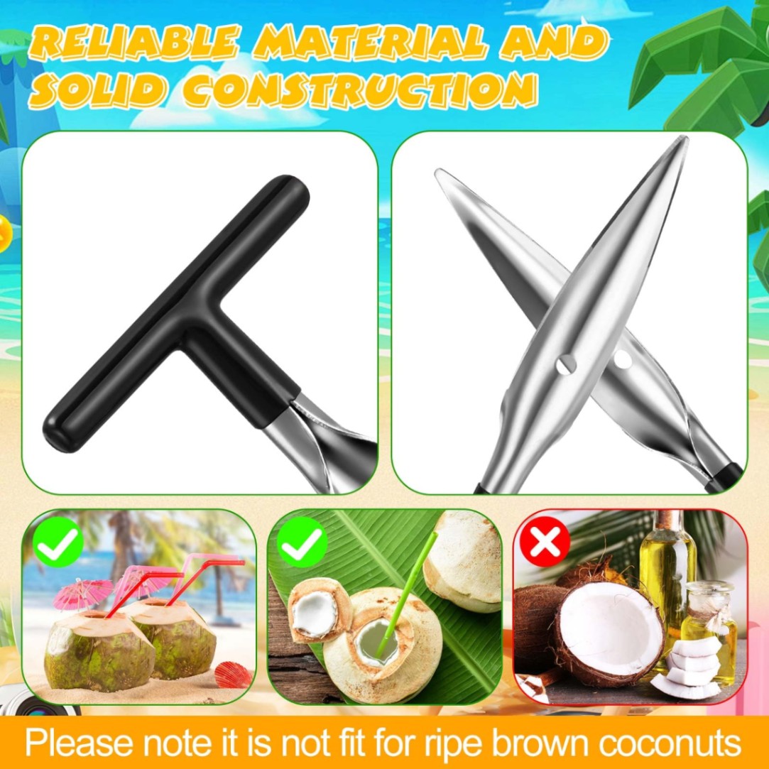 Coconut Hole Opener, Coconut Opener, Coconut Cutter, Dab Opener 2
