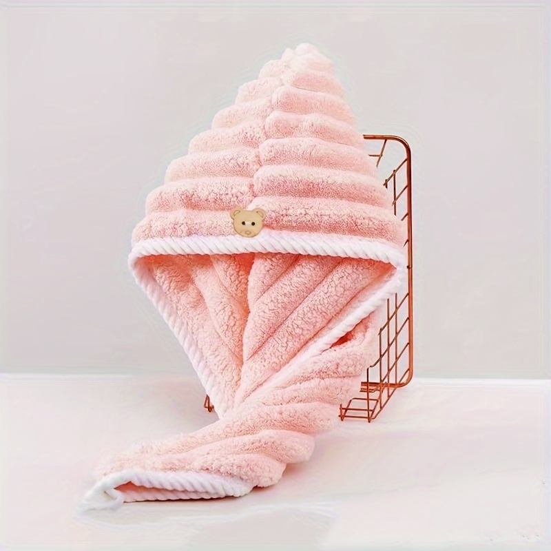 Super Absorbent, Quick Drying Hair Towel, Microfiber Hair Dry Cap, চুল শুকানোর তোয়ালে 5
