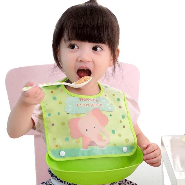 Silicone Baby Bibs With Food Catcher 5