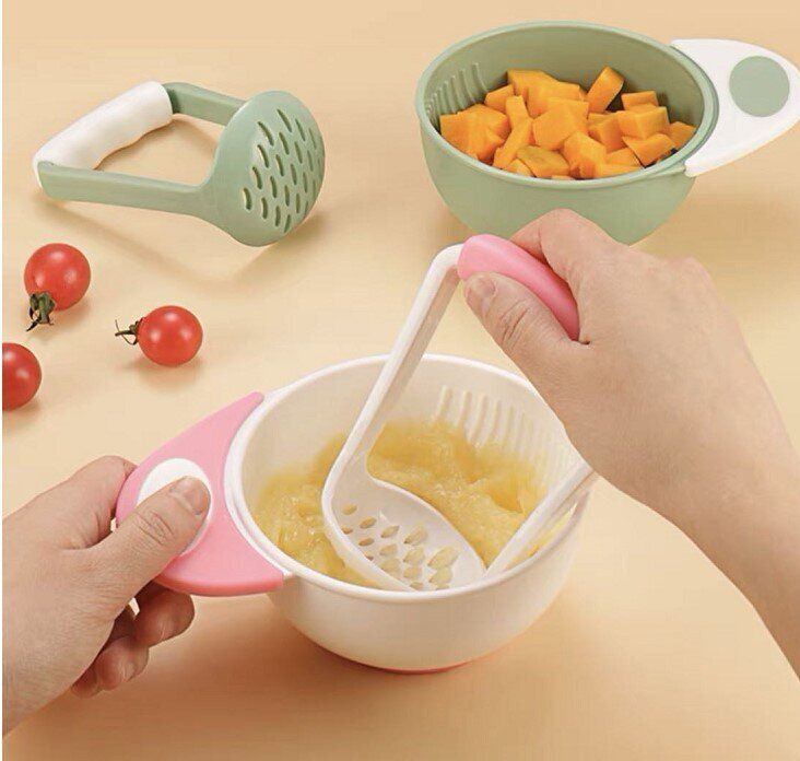 Baby Mash Bowl, Baby Food Grinding Mash Bowl for Homemade Baby Food 6