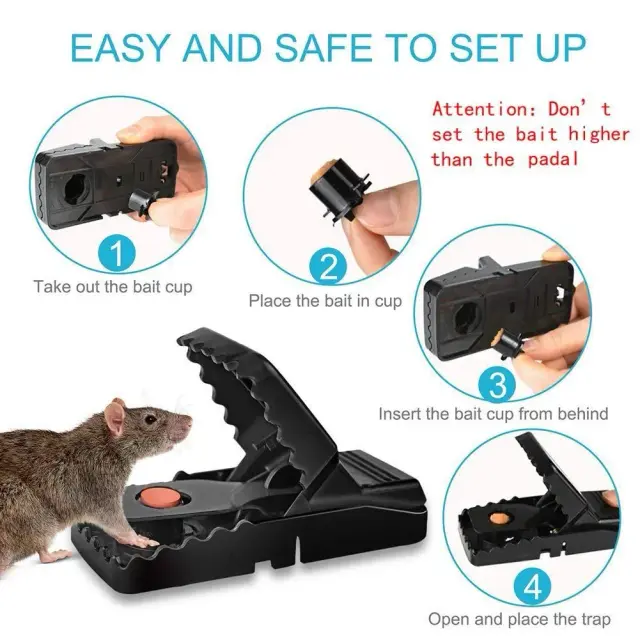 ইঁদুর ধরার ফাঁদ – Large Plastic Mouse Killer Trap | Rat Trap & Mouse Catcher