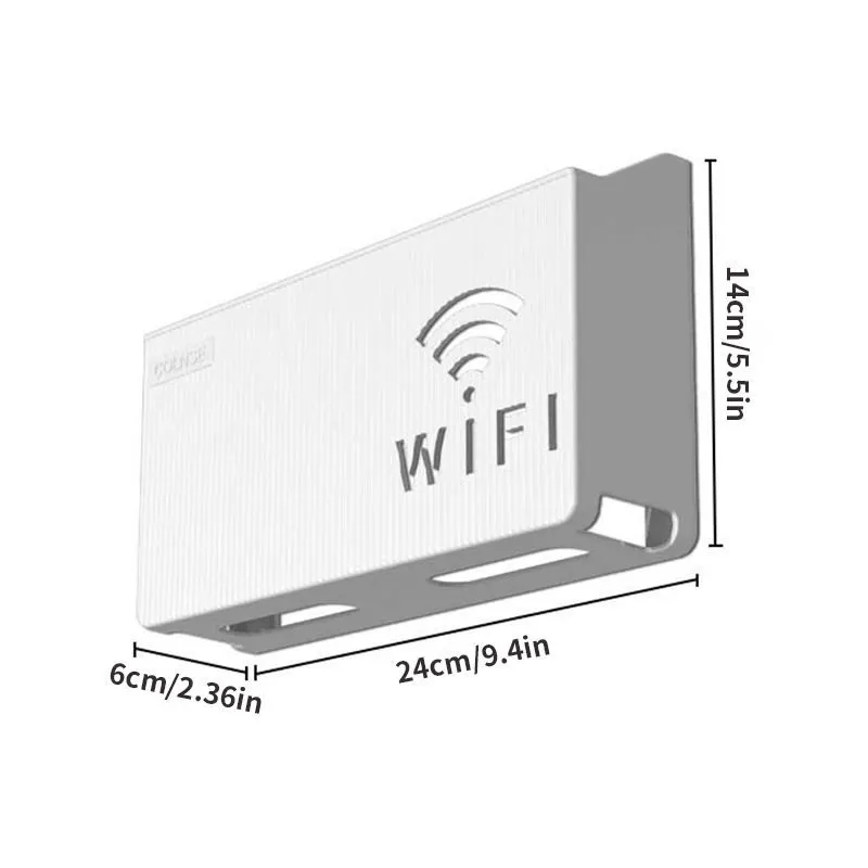 Wifi Router Storage Box Wall Mount, Wall Storage Rack For Wi-fi Router 8