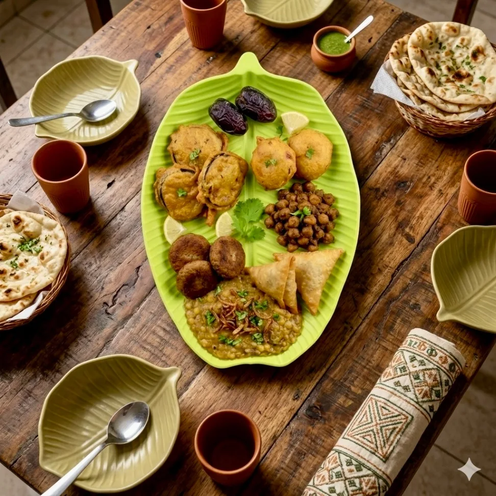 প্লাস্টিক কলা পাতা সার্ভিং প্লেট বড় সাইজ / Premium Plastic Banana Leaf Serving Plate Big Size 2