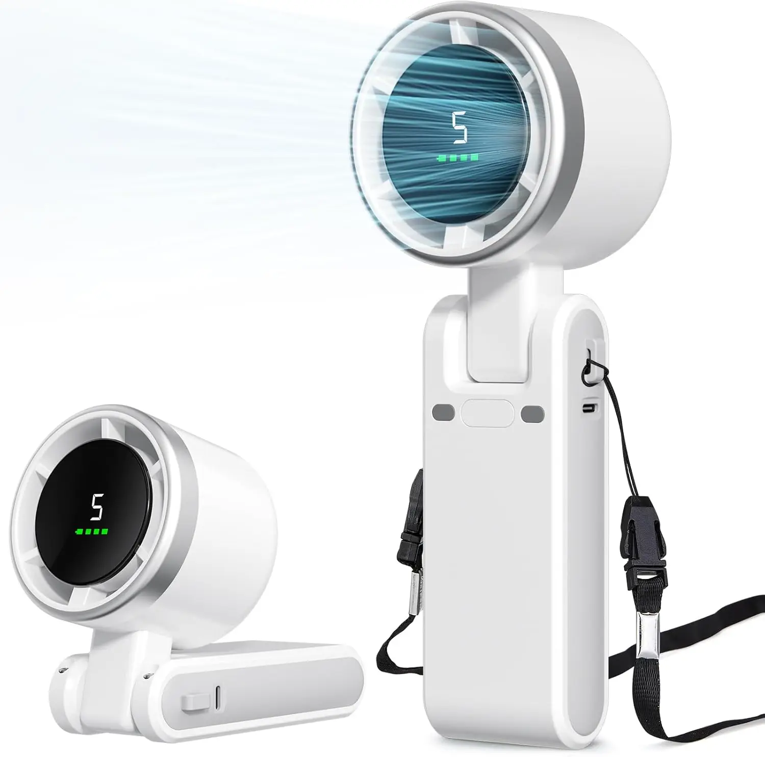 পোর্টেবল হ্যান্ডহেল্ড টার্বো ফ্যান Mini Turbo Portable Fan | Portable Turbo Fan Mini 1800 mAh Turbo Fan | 5
