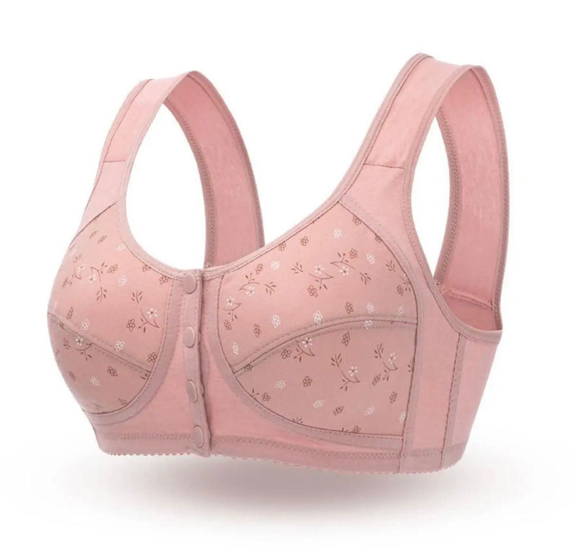 Front Button Bra, Nursing Bra, Front Closure Bra, Women Yoga Sports Bra, Pure Cotton Ultra Soft Bra 3