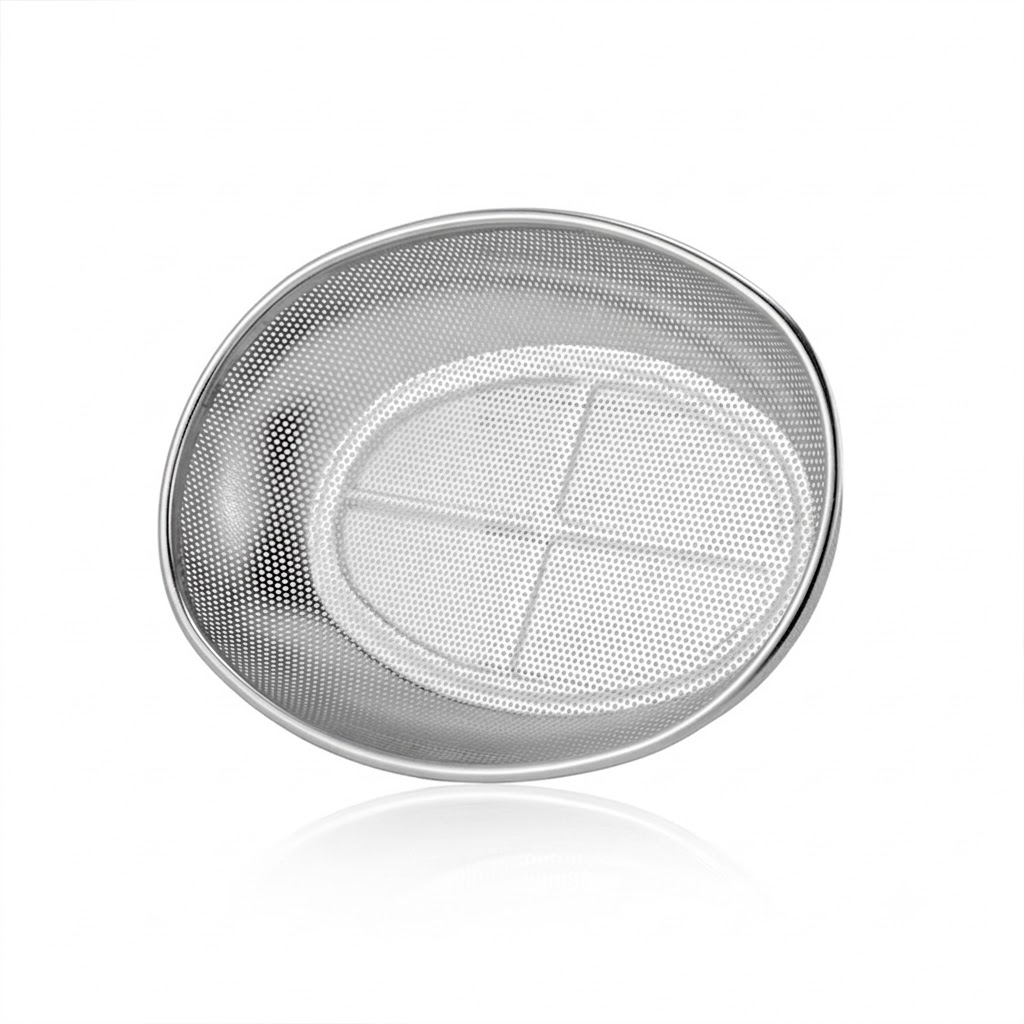 Premium Stainless Steel Perforated Oval Fruit & Vegetable Basket 3