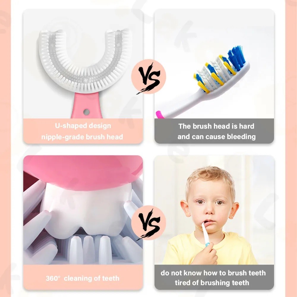 U Shaped Silicone Tooth brush for Kids 6