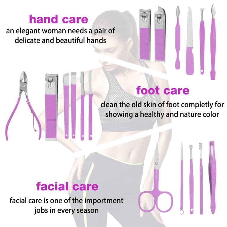 16 Pcs Manicure Set Professional Nail Clippers Pedicure Kit ১৬ পিস প্রফেশনাল ম্যানিকিউর ও পেডিকিউর কিট 4