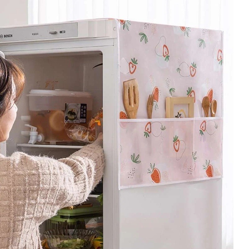 Freeze cover 130cm, Refrigerator Dust Proof Cover, Fridge Top Cloth 3