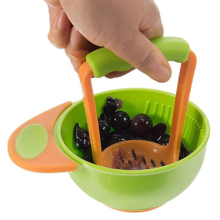 Baby Mash Bowl, Baby Food Grinding Mash Bowl for Homemade Baby Food 7