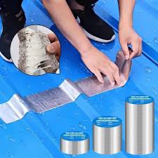 Aluminium Foil Tape, Super Waterproof Tape Butyl Rubber Aluminium Foil Tape for Roof Pipe Repair / ৩ স্টার অ্যালুমিনিয়াম ফয়েল টেপ, স্ব-আঠালো, ইউভি সুরক্ষা ও জলরোধী 4