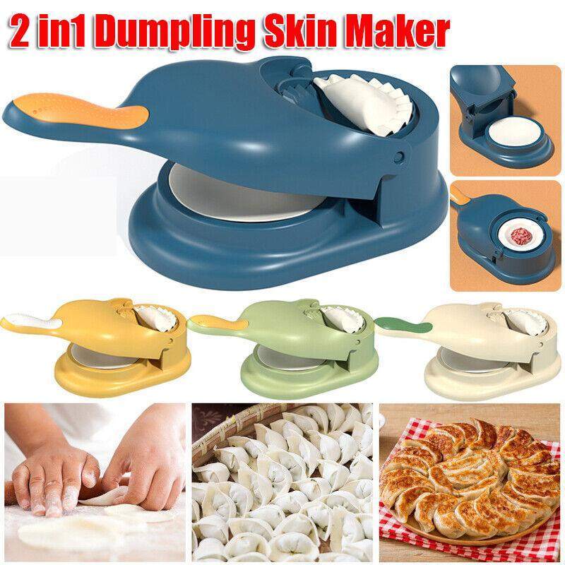 2 in 1 Dumpling Pitha Maker, Manual Dough Presser Dumpling Wrapper Mold Dough Pressing Tool Kitchen Pastry Baking Tools 8