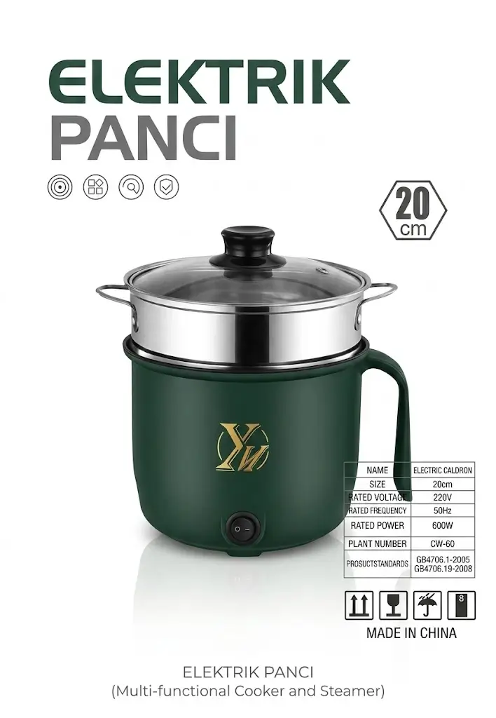 Multifunctional Non-Stick Mini Rice Cooker & Electric Frying Pan - Versatile Household Electric Cooker for Easy Cooking No Ratings,২-ইন-১ মাল্টি-ফাংশনাল ইলেকট্রিক কুকার এবং স্টিমার 1