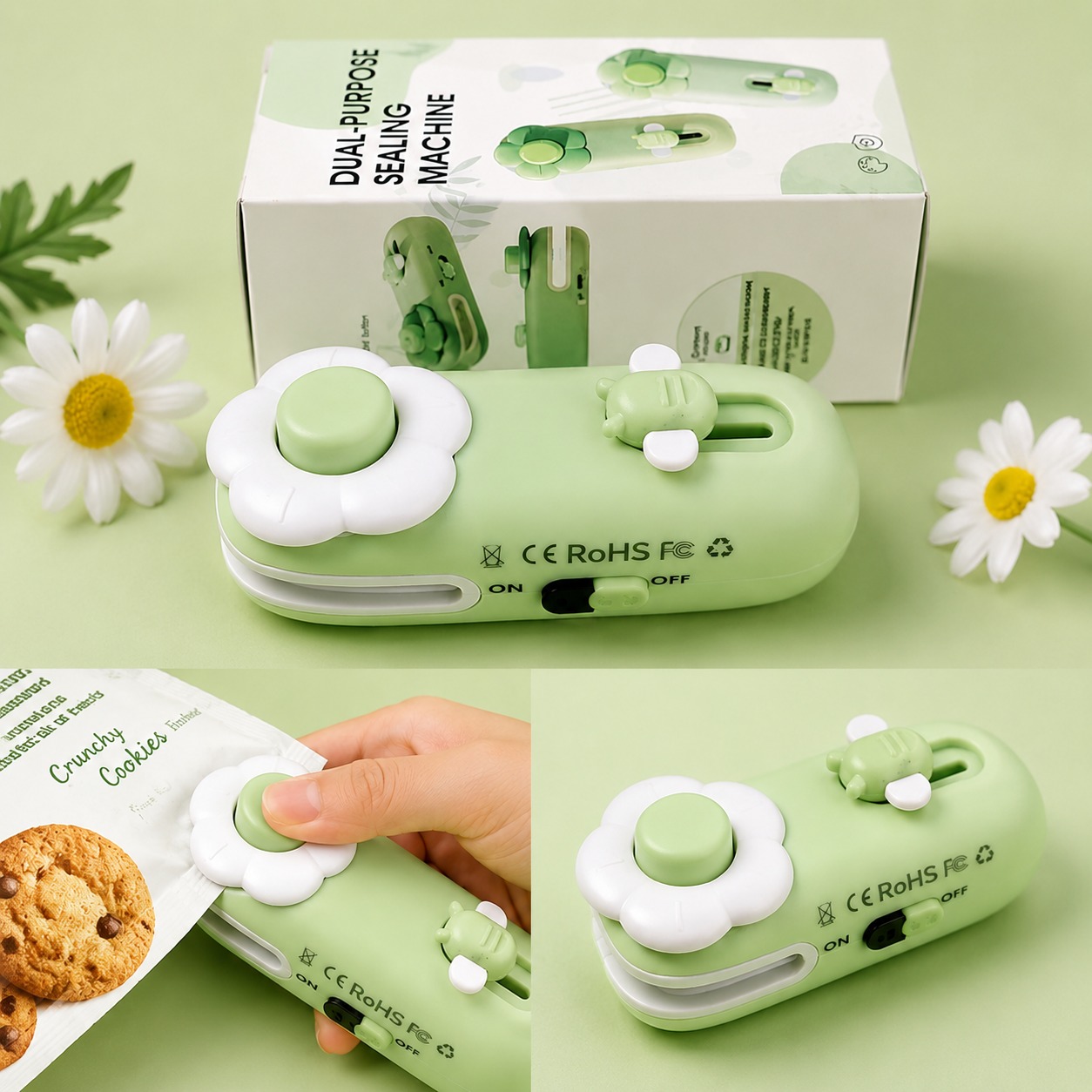 Dual-Purpose Mini Portable Bag Sealing Machine (রিচার্জেবল) 3