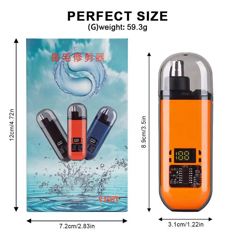 ২-ইন-১ নাক ও বডি হেয়ার ট্রিমার (রিচার্জেবল) 2-in-1 Waterproof Nose & Body Grooming Trimmer 9