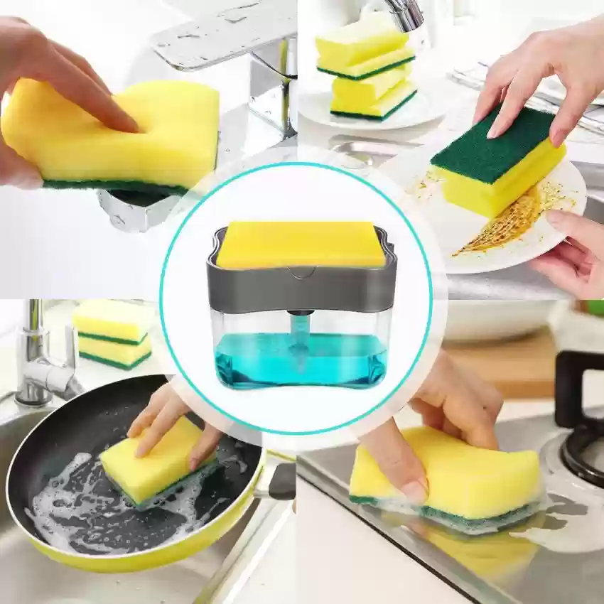 Liquid Soap Dispenser / Soap Pump & Sponge Caddy 6