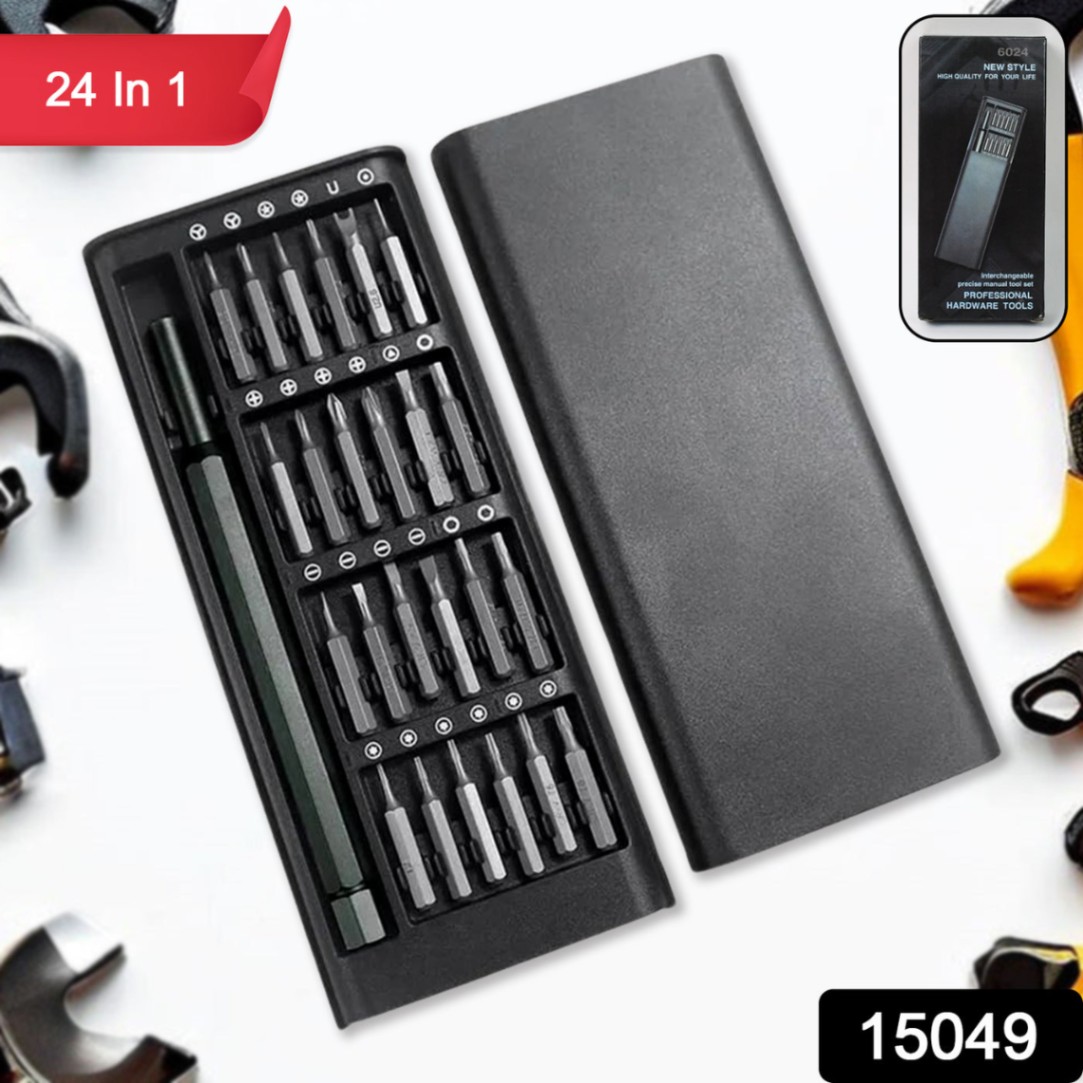 24 in 1 Precision Screwdriver Set with Magnetic Driver, Jiffix Pocket Manual Screwdriver Tool Kit with Sliding Closure, Mini Professional Repair Tools for Electronics/Watch/Camera/Laptop/Glasses 7